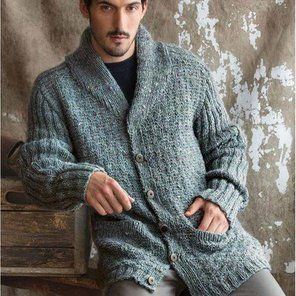 Man's Jacket PDF Noro Knitting Patterns, Tops Knitting, Noro Knitting, Slate Color, Cardigan Shawl, Knit Cardigan Pattern, Sweater Patterns, Boyfriend Sweater, Crochet Sweaters