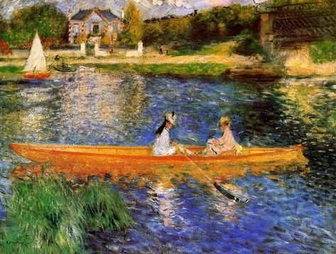 August Renoir, French Impressionist Painters, Renoir Art, Renoir Paintings, Auguste Renoir, Classic Artwork, Pierre Auguste, The Seine, Pierre Auguste Renoir