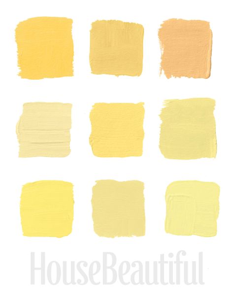 Dusty Yellow, Magazine Wall Art, Kitchen Color Yellow, House Beautiful Living Rooms, Best Kitchen Colors, Yellow Paint Colors, House Beautiful Magazine, Living Room Wall Color, Room Wall Colors