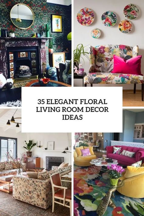 elegant floral living room decor ideas cover Floral Sofa Living Room Decorating Ideas, Floral Couch Living Room Vintage, Floral Living Room Decor, Cozy Traditional Living Room, Blush Living Room, Floral Living Room, Floral Couch, Pastel Living Room, Bold Living Room