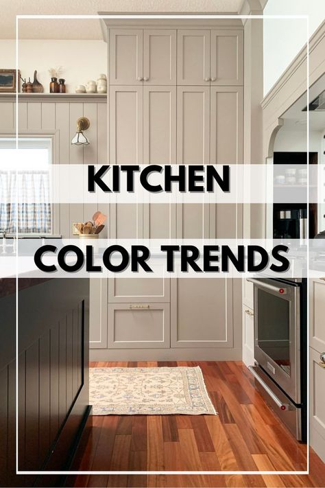 Looking to update your kitchen? Take a look at these beautiful cream and taupe kitchen cabinet colors Beige Kitchen Cabinet Colors, Cozy Kitchen Colors, Cream Colored Kitchens, Timeless Kitchen Cabinets, Cream Colored Kitchen Cabinets, Taupe Kitchen Cabinets, Beige Kitchen Cabinets, Kitchen Color Trends, Shaker Style Cabinet Doors