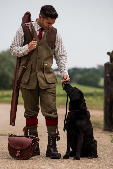 Old Money Hunting, Hunting Outfit For Men, Skeet Shooting Outfit, Hunting Outfit, Hunting Fashion, Game Shooting, Hunting Style, Tattersall Shirt, English Gentleman