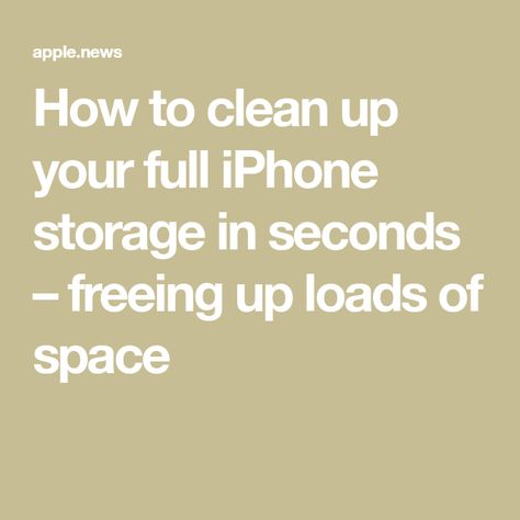 How To Clean Your Phone Storage, Iphone Declutter, Iphone Storage Full, Life Hacks Phone, Ipad Tricks, How To Clean Iphone, Clean Iphone, Iphone Codes, Iphone Secrets