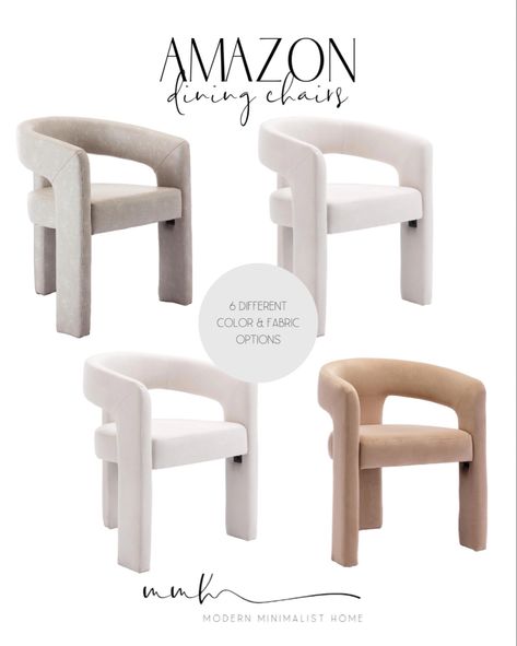 Amazon Modern Barrel Dining Chair. Velvet Upholstered Accent Side Chair with Arms Comfy Makeup Vanity Chair, Dining Living Room, Kitchen Chair, dining room chairs, dining room, accent chair, bedroom chair Follow my shop @modern.minimalist.home on the @shop.LTK app to shop this post and get my exclusive app-only content! #liketkit #LTKhome #LTKunder50 #LTKFind @shop.ltk Minimalist Living Room Accent Chairs, Post Modern Dining Chair, Low Profile Dining Chairs, Barrel Chair Dining Room, Barrel Back Dining Chairs, Amazon Dining Chairs, Vanity Chair Ideas, Accent Chairs For Dining Room, Table Chairs Design