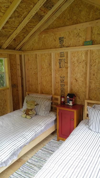 Inside Bunkie Ideas, Tiny Sleeping Cabin, Garden Shed Guest House, Cottage Bunkie Ideas Interior, Small Bunkhouse Ideas, She Shed Bunk House, Bunkie Ideas 10x10 Interior, Small Bunkie Ideas, Shed Bunkhouse Ideas