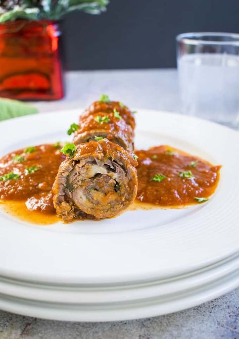 Instant Pot Braciole (Or Stovetop) Bracciole Recipe, Beef Rollups, European Meals, Beef Braciole, Instant Meals, Braciole Recipe, Beef Rolls, Crockpot Express, Ip Recipes