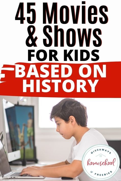 Here are some amazing history movies and shows for kids you can easily work into your homeschool studies. You'll love what we've picked! Comedy Movies List, History Movies, Science Movies, Movies For Kids, Homeschool Social Studies, Homeschool Freebies, Science Engineering, Movie To Watch List, Historical Movies