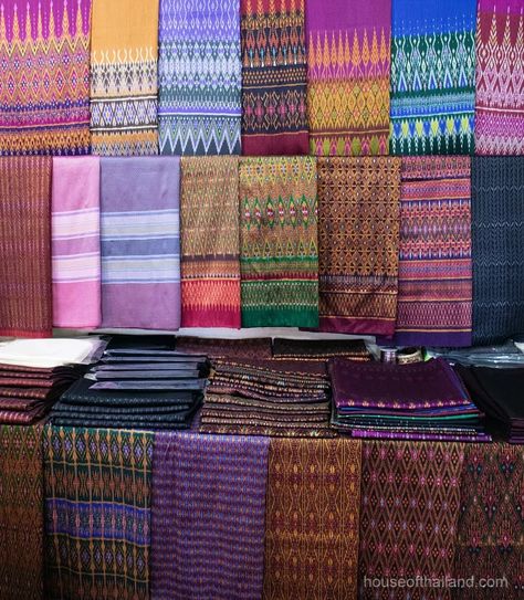 Thailand Shopping, Thai Silk Dresses, Thai Fabric, Thailand Fashion, Thai Design, Thai Fashion, Thai Pattern, Thai Silk, Silk Ikat