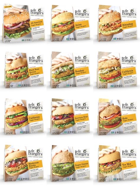 Dr. Praeger's Veggie Burgers Review and Information (12 Varieties, All Dairy-Free! Vegan and Many Gluten-Free) Dr Praegers Veggie Burger, Dr Praegers, Vegan Shopping List, Halal Snacks, Vegetable Burger, Healing Foods, Veggie Meals, Vegan Shopping, Veggie Burgers