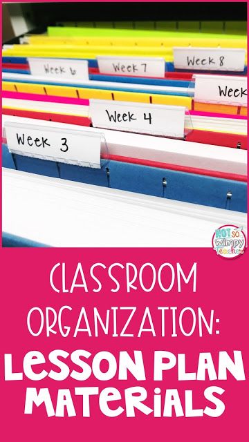 Save time getting all of your teaching materials and resources ready for your lessons! Check out this strategy for getting the papers organized! Classroom organization can cut down on your overall stress and save time too. Lesson Organization, Teacher Admin Organization, Lesson Plan Storage, Lesson Planning Tips, How To Organize Lesson Plans, Teacher Prep Organization, Lesson Plan Organization Ideas, Teacher Curriculum Organization, Colorful Farmhouse Classroom