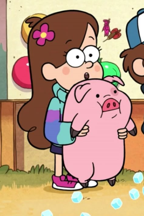 WADDLES Funny Fall Wallpaper, Waddles Gravity Falls, Gravity Falls Waddles, Monster Falls, Wallpaper Cartoon, Gravity Falls Funny, Dipper And Mabel, Funny Fall, Mabel Pines