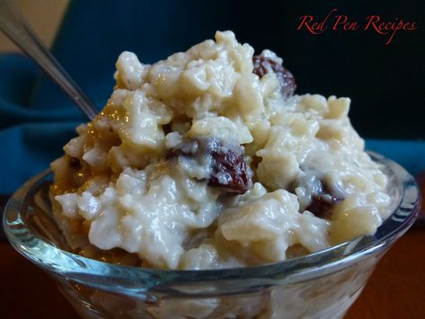 Rum Raisin Rice Pudding, Raisin Rice Pudding, Raisin Rice, Greek Rice Pudding, Best Rice Pudding Recipe, College Cookbook, Designer Desserts, Baked Rice Pudding, Barefoot Contessa Recipes