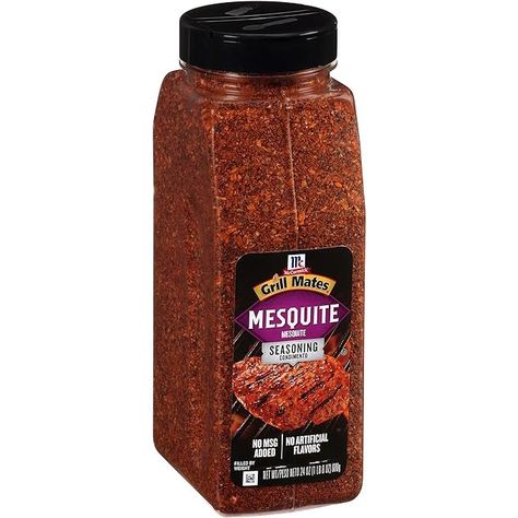 Amazon.com : McCormick Grill Mates Mesquite Seasoning, 24 oz - One 24 Ounce Container of Mesquite BBQ Spice, Versatile Use in Marinades, Meats, Dressings and More : Meat Seasonings : Everything Else Barbecue Seasoning, Brisket Tacos, Bbq Spice, Meat Seasoning, Smoked Ribs, Spices And Seasonings, Barbecue Sauce, Spice Blends, Spice Mixes