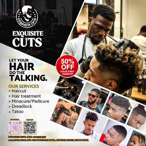 #love🍬. Barbershop Hairstyle Poster, Barbing Salon Banner Design, Barbering Shop Flyer Design, Barbing Salon Flyer Design, Barber Flyer Design, Barbing Salon Design, Barbershop Flyer Design, Hairstyle Poster, Hair Salon Flyer