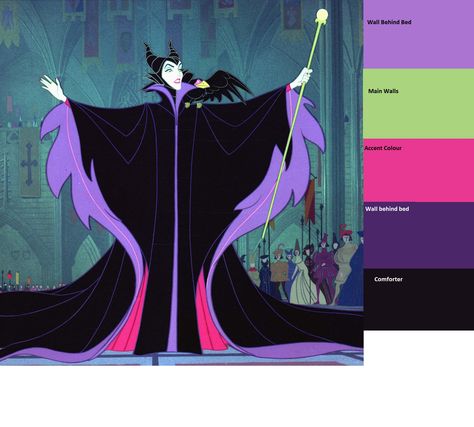 Maleficent Inspired Color Scheme Maleficent Color Palette, Disney Color Palette Character Design, Halloween Color Palette, Disney Princess Colors, Color Script, Design Palette, Disney Designs, Disney Colors, Princess Coloring