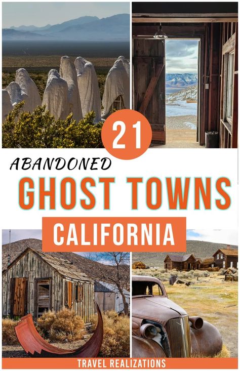 21 Best Ghost Towns in California: A Journey from Gold Rush Settlements to Abandoned Cities – Travel Realizations Usa Vacations, Bodie California, California Cities, California Towns, California Gold Rush, Abandoned Cities, Travel California, Trip Destinations, Spooky Places