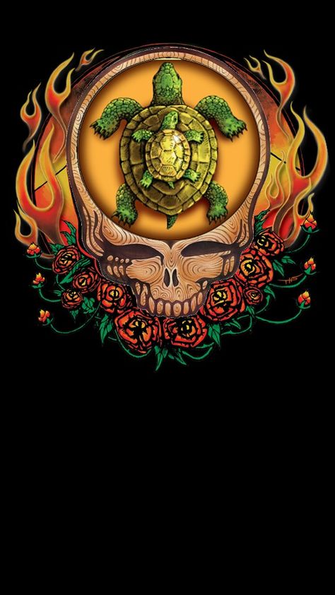 Grateful Dead Terrapin Grateful Dead Tattoo Ideas, Na Recovery, Grateful Dead Art, Grateful Deadhead Art, Grateful Dead Wallpaper, Dead Images, Terrapin Station, Mushroom Tattoo, Grateful Dead Album Covers