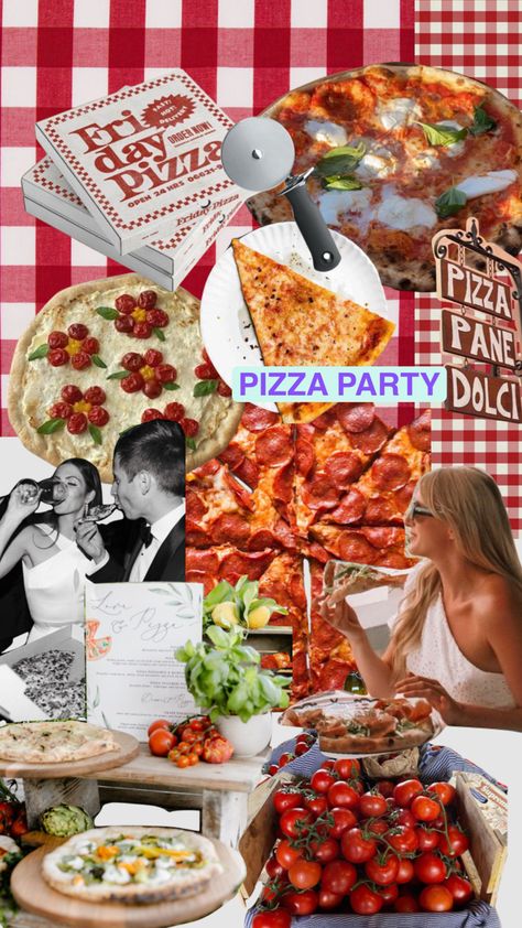 Pizza And Prosecco Party Ideas, Hen Do Pizza Party, Pizza Night Bachelorette, Pizza And Pjs Bachelorette, Pizza Parlor Party, Pizza And Pasta Party, Pizza And Booze Before I Dos, Pizza Party Bachelorette, That’s Amore Pizza Party