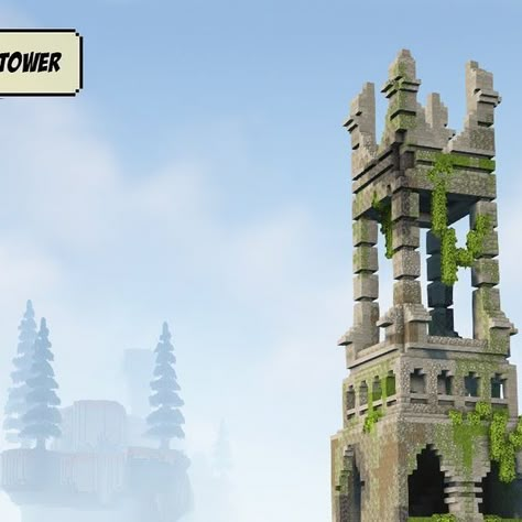 Louisdepoui | Minecraft content creator on Instagram: "Minecraft warhammer / ruined tower build! Been loving building this type of builds lately :) Do you want to see more of this style?  Shaders & textures 🌱 =========================================  - Complementaryshaders - Better leaves  Downloads 🔁 =========================================  - Builds available on patreon (link in my story highlights) - Litematica (can convert to bedrock on chunker)  Tags 🏷️  =========================================  #minecraft #minecraftbuilds #minecraftbuild #minecrafthouse" Minecraft Ruined Tower, Minecraft Stone Stairs, 1.21 Minecraft Builds, Minecraft Tuff Block Build, Enchantment Tower Minecraft, Bdoubleo100 Builds Minecraft, Minecraft Ruins Ideas, Minecraft Island Base, Minecraft Tower Design