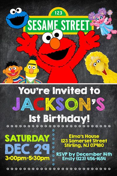 Sesame Street 1st Birthday Invitations, Sesame Street Birthday Party Ideas 1st Invitation, Elmo First Birthday Invitations, Elmo Invitations 2nd Birthday, Sesame Street 2nd Birthday Invitations, Sesame Street Invitations Template, Elmo Birthday Invitation Template Free, Sesame Street Party Invitations, Elmo Birthday Party Invitations