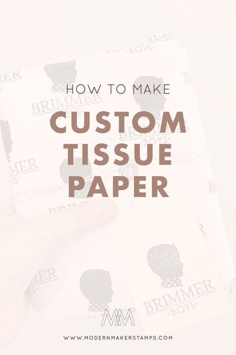 Diy Branded Tissue Paper, Diy Custom Tissue Paper, Diy Branding Packaging, Etsy Packaging Ideas Branding, Custom Tissue Paper Packaging, Small Business Packaging Ideas Branding, Tissue Paper Packaging Ideas, Tissue Paper For Packaging, Tissue Paper Packaging