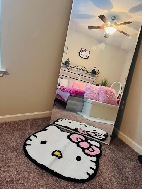 Hello Kitty Room Decor Bedroom Ideas, Room Ideas Hello Kitty, Hello Kitty Room Ideas, Hello Kitty Rug, Hello Kitty Flowers, Hello Kitty Room, Kitty Room, Hello Kitty Room Decor, Hello Kitty Bedroom