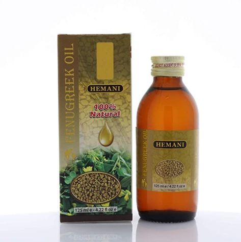 HEMANI Fenugreek Oil 125mL (4.2 FL OZ) - 100% Edible Oil. Cooking With Sesame Oil, Essential Oil For Skin, Fenugreek Oil, Fenugreek Seed, Camphor Oil, Aloe Oil, Herbal Oils, White Truffle Oil, Oil For Skin