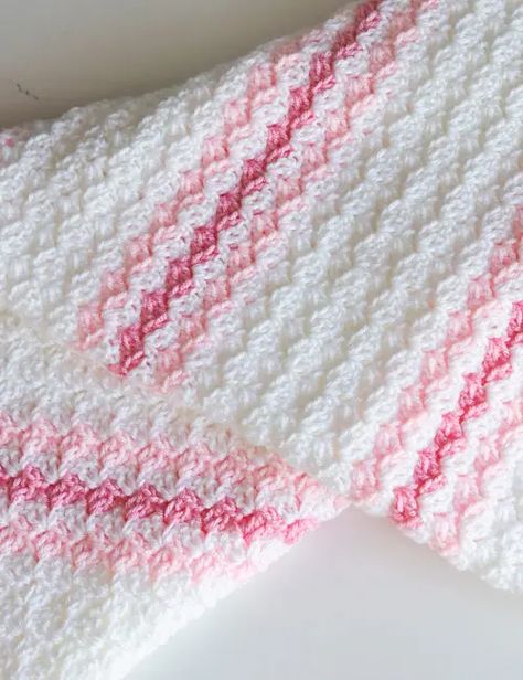 Crochet Baby Blanket Beginner, Striped Crochet Blanket, Crocheted Blankets, Striped Baby Blanket, Crochet Baby Blanket Free Pattern, Blanket Crochet Pattern, Crochet Headband Pattern, Baby Blanket Knitting Pattern, Manta Crochet