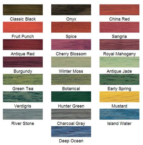 Wood Stain Colors Minwax, Wood Stain Color Chart, Painted Couch, Minwax Wood Stain, Minwax Colors, Stained Dresser, Solid Stain Colors, Painted Sofa, Grey Stained Wood