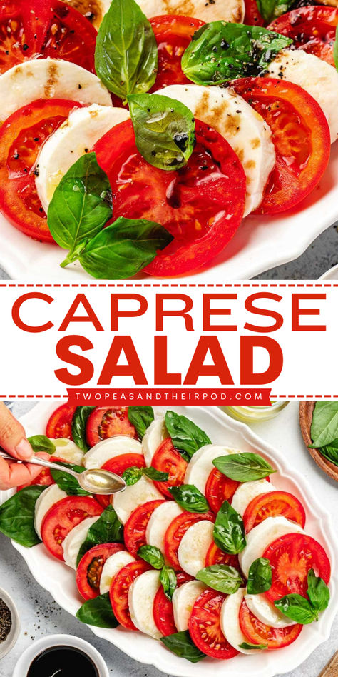 This Caesar Salad recipe is easy to make with a simple delicious dressing. It is the perfect add on to dinner and great to bring to a BBQ or picnic. Barata Salad, Caprese Salad Wreath, Salad Wreath, Bring To A Bbq, Caprese Garlic Bread, Easy Skillet Chicken, Tomato Caprese, Caprese Recipes, Caprese Salad Recipe