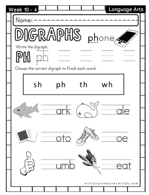 Og Phonics, Abc Flashcards Printable, Digraphs Worksheets, Worksheet For Kindergarten, Reading Homework, Summer Kindergarten, Work Folders, Phonics Worksheets Free, Cvc Words Kindergarten