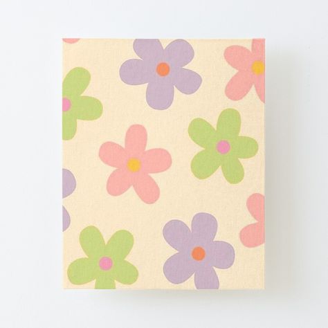 Pastel Flowers by sarahgloria | Redbubble Danish Pastel Painting Ideas, Cute Pastel Paintings, Easy Painting Ideas On Canvas Aesthetic Flowers, Cute Flower Paintings Easy, Easy Pastel Paintings, Easy Painting Ideas Flowers, Easy Cute Canvas Paintings, Simple Flower Painting Easy, Easy Flower Painting Ideas On Canvas