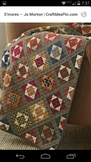 Square in a square drives me crazy, but it would look great with civil war fabric. Rustic Design Home, Reproduction Quilts, Jo Morton, Primitive Stars, Rustic Quilts, Primitive Quilts, Pieced Quilts, Country Quilts, Miniature Quilts