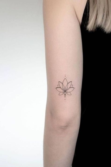 25 Lotus Flower Tattoos For Women To Get In 2023 Lotus Flower Tattoo Matching, Lotus Tattoo On Arm, Lutos Tattoo Design Lotus Flowers, Lutos Tattoo Design, Lutos Flower Tattoo, Minimal Tattoo Women, Lutos Tattoo, Lotus Tattoo For Women, Lotus Flower Tattoo Designs For Women