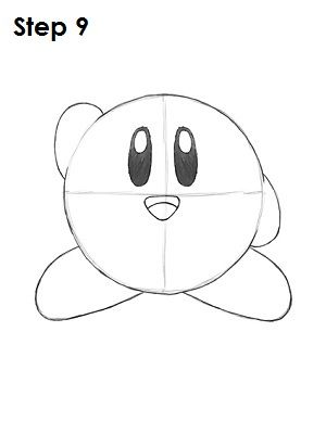 Draw Kirby Nintendo Step 9 How To Draw Kirby Step By Step, Draw Kirby, Yoshi Drawing, Draw Cartoons, Kirby Nintendo, Doodle Paint, Doodle Characters, Drawing Lessons For Kids, How To Make Drawing