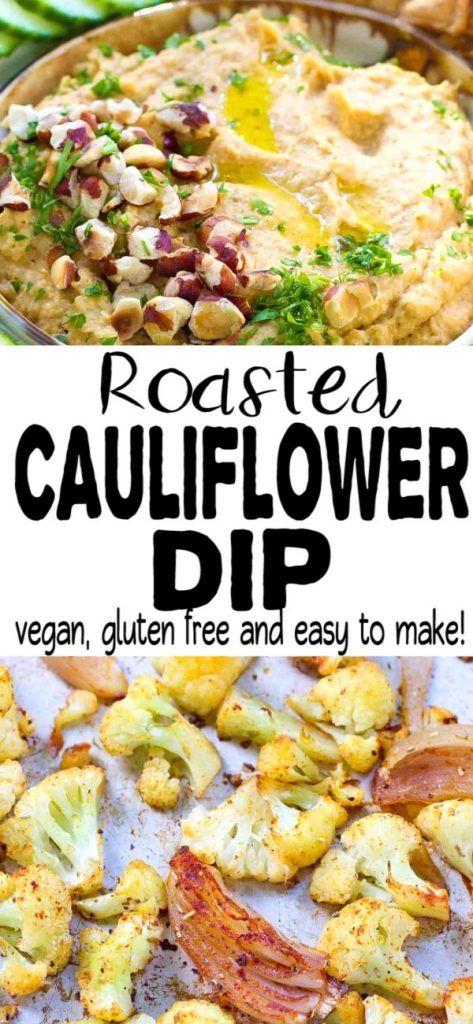 Vegan Roasted Cauliflower, Vegetarian Easy Recipes, Vegan Cauliflower Wings, Cauliflower Dip, Appetizers Vegetarian, Dip Vegan, Cauliflower Wings, Vegan Dip, Vegan Roast