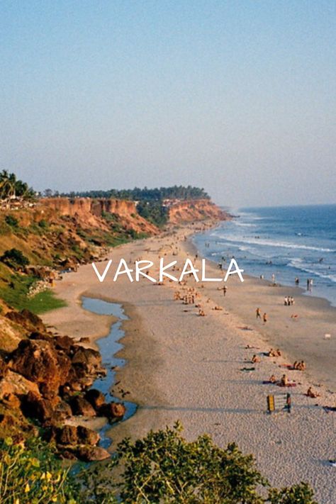 Varkala Cliff Instagram Story, Thiruvananthapuram Aesthetic, Varkala Aesthetic, Varkala Beach Photography, Kappil Beach, Kollam Beach, Varkala Cliff, Munroe Island, Kerala Aesthetic