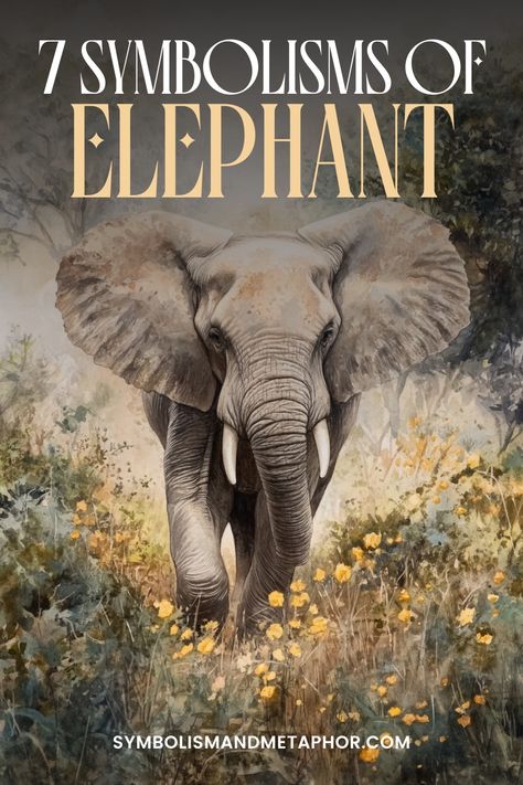 Elephant Symbolism (7 Meanings) What Do Elephants Symbolize, Elephant Spirit Animal, Elephant Symbolism, Elephant Meaning, Thai Elephant, Wild Elephant, Animal Symbolism, Spirit Animals, An Elephant