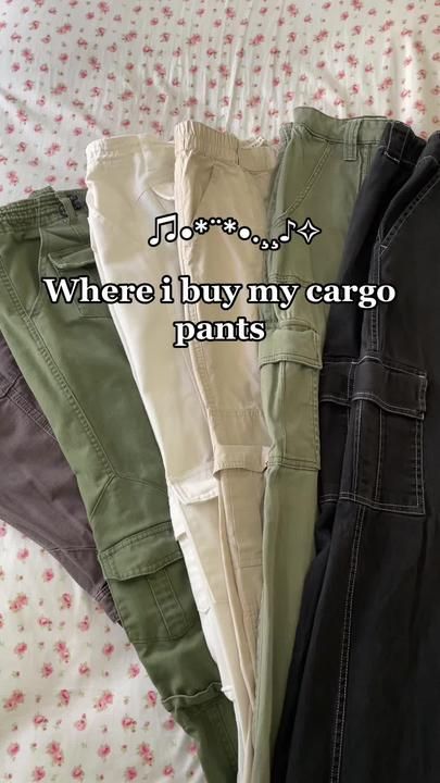 TikTok · <3 Cargo Pants Aesthetic, Trendy Cargo Pants, Best Cargo Pants, Pick Outfits, Green Cargo Pants, Urban Street, Street Chic, Outfits Aesthetic, Outdoor Adventures