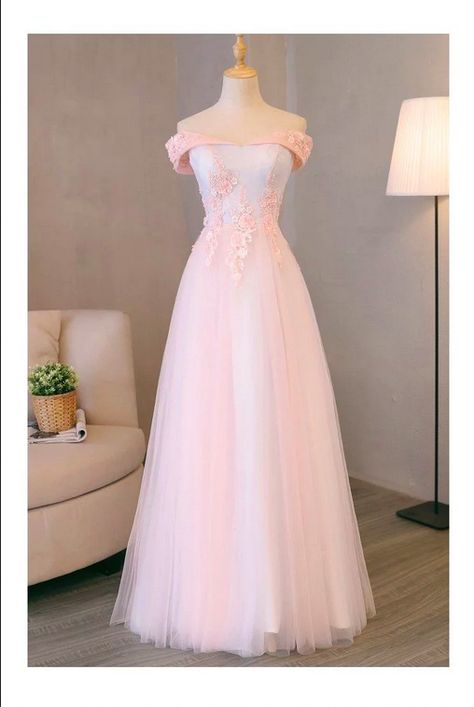 Pastel Pink Prom Dress Long, Light Pink Dress Formal, Pink Gown Elegant, Pink Dress Ideas, Pastel Dress Formal, Long Pink Dresses, Pink Dress Formal, Formal Dresses Pink, Elegant Pink Dress