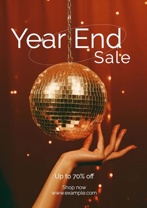 New Year Sale Poster Design, New Years Campaign, December Marketing Ideas, Year End Sale Poster Design, New Year Offer Poster Design, Sale Poster Design Marketing, New Year Sale Banner, New Year Party Poster, New Year Campaign