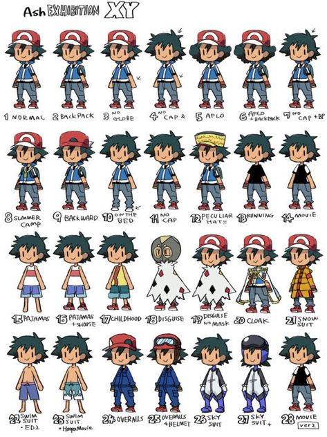 ash exhibition XY | Pokémon | Know Your Meme Pokemon Xyz Fan Art, Ash Ketchum Fan Art, Pokémon Outfits, How To Draw Ash, Satoshi Pokemon, Pokémon Xyz, Solgaleo Pokemon, Pokemon Kalos, Pokemon Adventures Manga