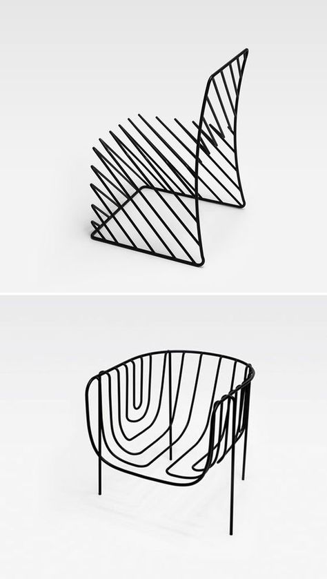 Chaise Design, Steel Furniture, Metal Furniture, Objects Design, Interior Furniture, Unique Furniture, 인테리어 디자인, Furniture Chair, Cool Furniture