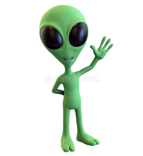 Green Cartoon Alien Waving stock illustration Alien Cake, Cartoon Alien, Alien Crafts, Green Cartoon, Clay Monsters, Alien Drawings, Underwater Theme, Alien Aesthetic, Alien Tattoo