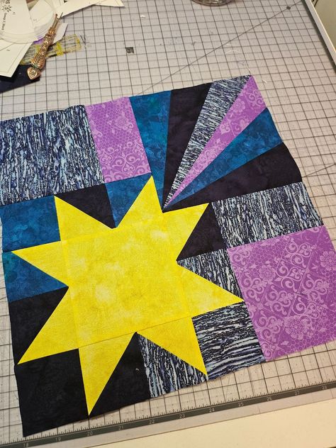 Falling Star Quilt Block Pattern, Falling Star Quilt Block, Falling Star Quilt Pattern, Moda Blockheads, Star Quilt Pattern, 2 October, Ruby Star Society, Falling Star, Quilt Block Patterns Free