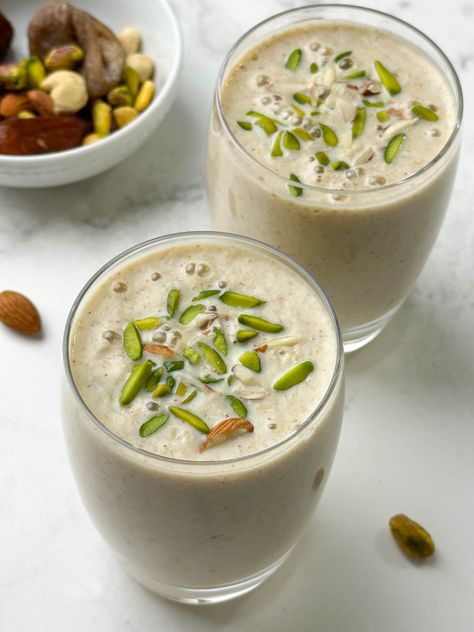 Dry Fruits Milkshake Recipe Fruit Milkshake Recipe, Fruit Shake, Fruit Milkshake, Autumn Drinks, Kid Recipes, Drink List, Milkshake Recipe, Kitchen Rules, Sweet Recipe