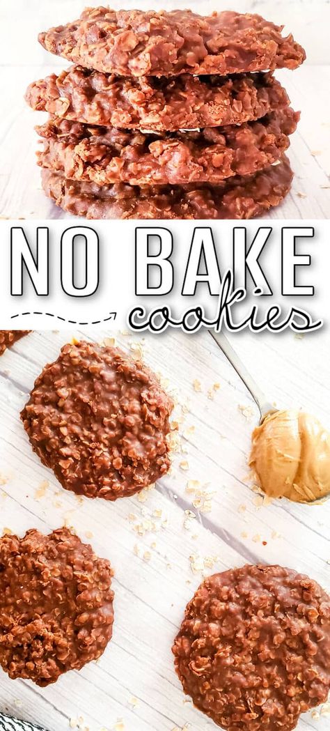 Nobakecookies Recipe, No Bake Cookies Recipe, Best No Bake Cookies, Powder Milk, Peanut Butter No Bake, Bake Recipes, Chocolate Peanut Butter Cookies, Baking Recipes Cookies, Awesome Recipes