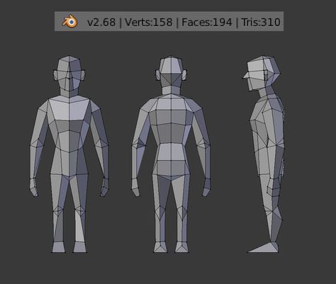 Blender Character Modeling, Old Character, Low Poly Character, Polygon Modeling, Cinema 4d Tutorial, 3d Modeling Tutorial, Low Poly Games, Character Model, Image 3d