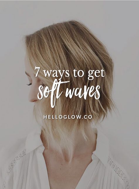 When it comes to having a relaxed hairstyle that looks effortless and yet always seems to rise to the occasion, soft waves are it. Soft Waves Short Hair, Loose Waves Short Hair, Soft Curls Short Hair, Soft Waves Hair, Homemade Hair Treatments, Waves Tutorial, Short Hair Waves, Messy Waves, Winter Wedding Hair