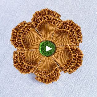 Hand Embroidery Tutorial Step By Step, Embroidery Tutorial Step By Step, Most Beautiful Flower, Flower Hand Embroidery, Embroidery Lessons, New Flower, Hand Embroidery Tutorial, Design 2023, Embroidery Tutorial